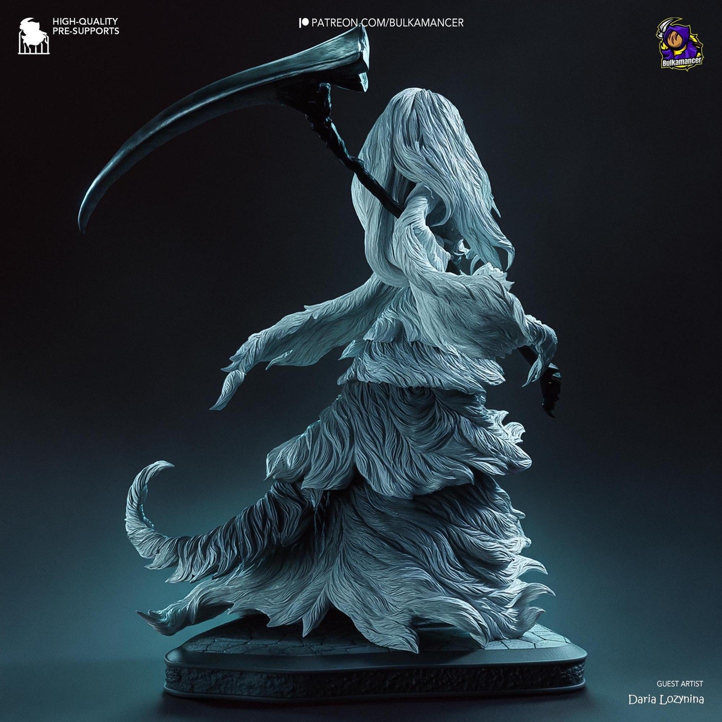 Half-Dragon Maiden | Resin Garage Kit Sculpture Anime Video Game Fan Art Statue | Bulkamancer Sculpts