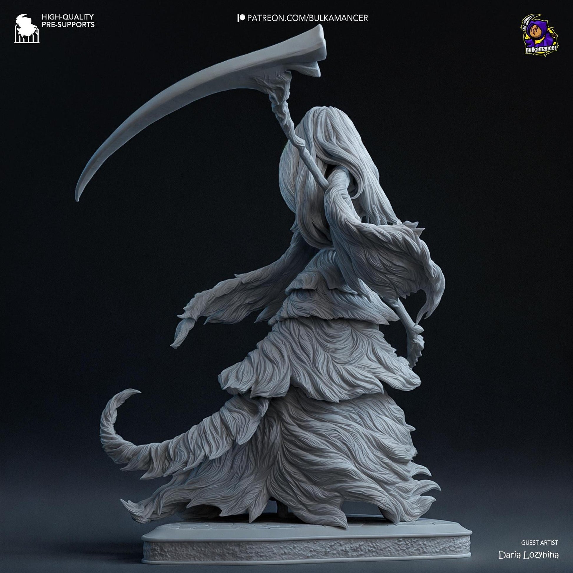 Half-Dragon Maiden | Resin Garage Kit Sculpture Anime Video Game Fan Art Statue | Bulkamancer Sculpts