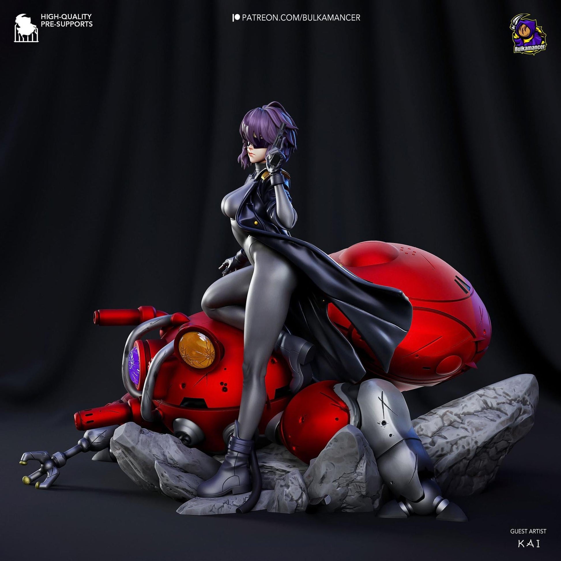 Cyber Ghost | Resin Garage Kit Sculpture Anime Video Game Fan Art Statue | Bulkamancer Sculpts