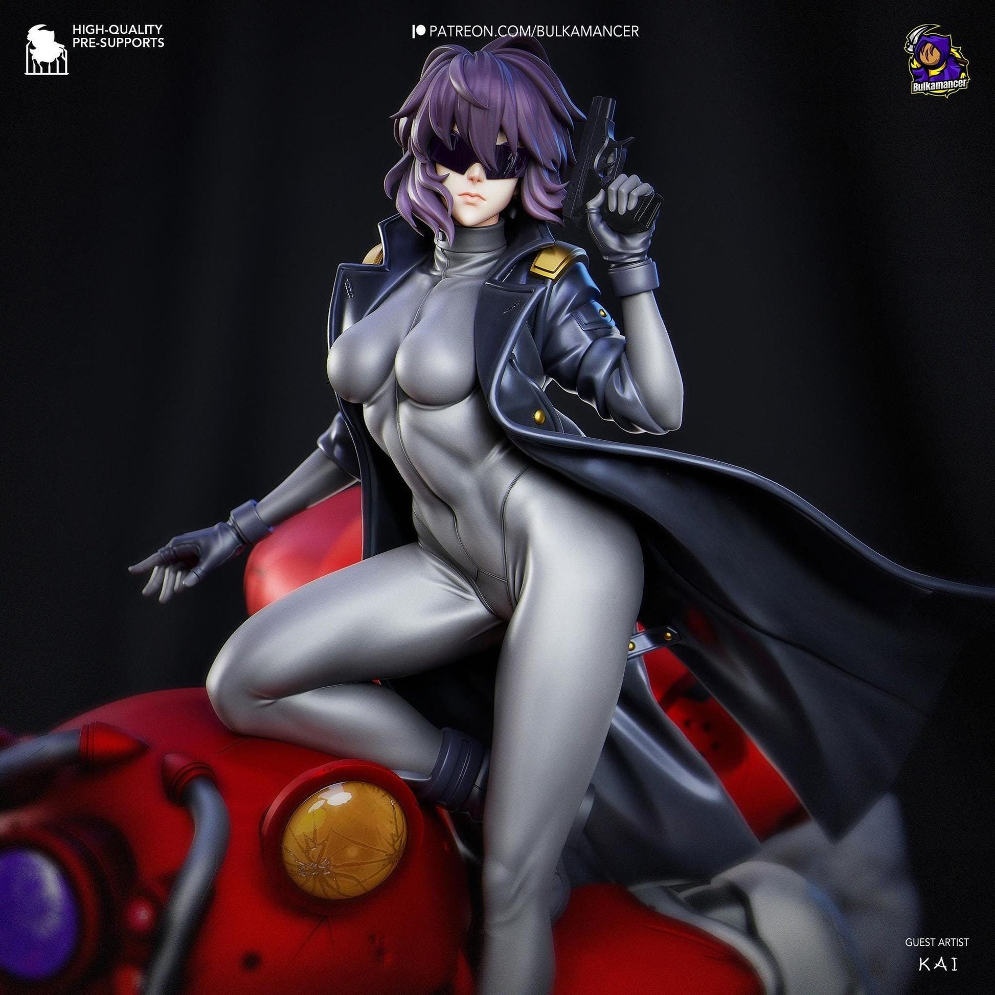 Cyber Ghost | Resin Garage Kit Sculpture Anime Video Game Fan Art Statue | Bulkamancer Sculpts