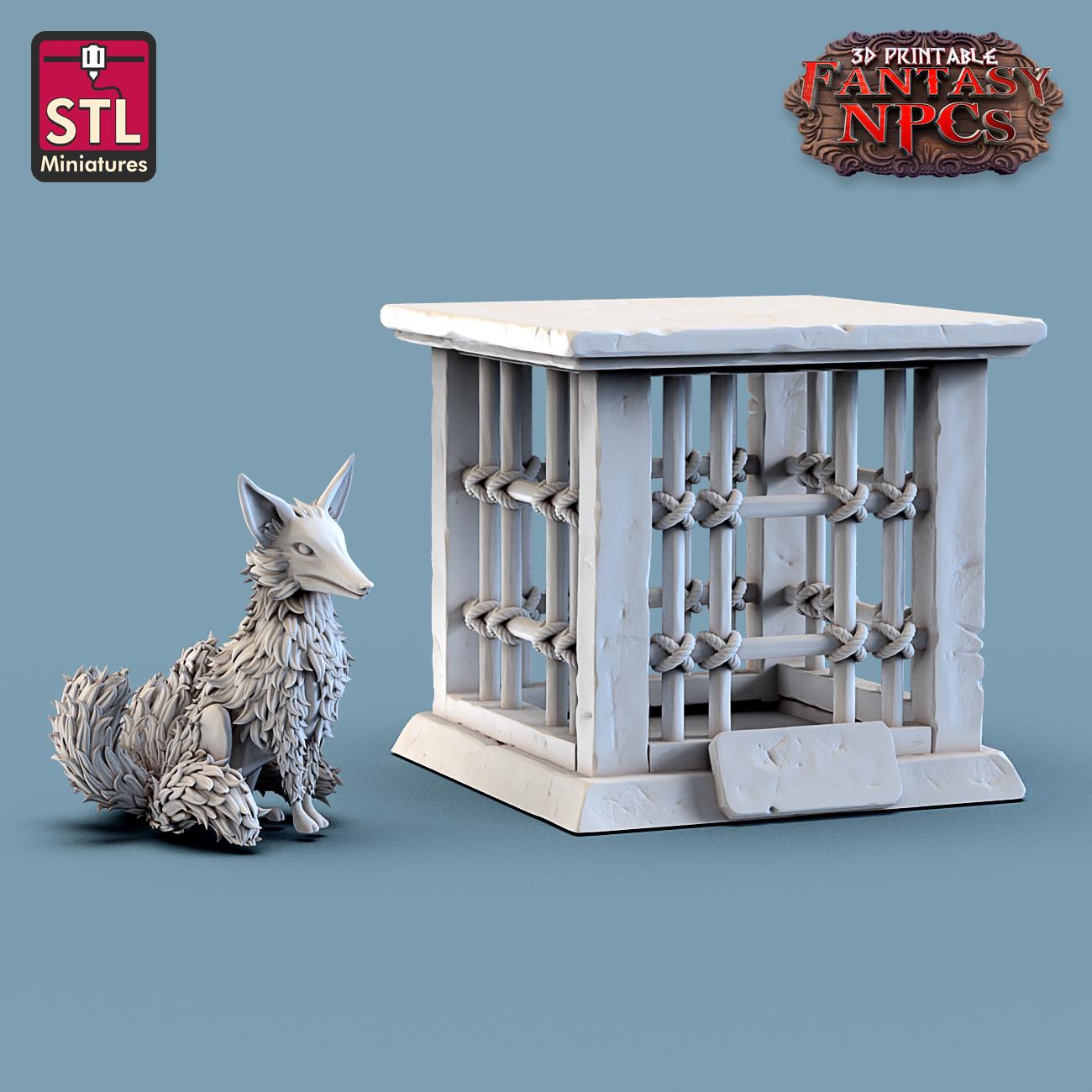Exotic Pet Vendor NPC Set | Tabletop Scale | D&D TTRPG Miniature | STL Miniatures