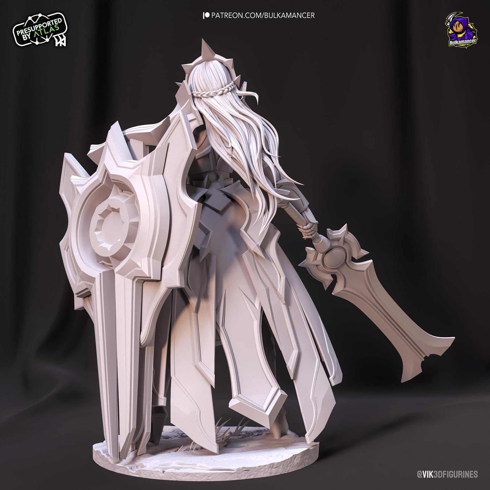 Eclipse Champion | Resin Garage Kit Sculpture Anime Video Game Fan Art Statue | Bulkamancer Sculpts
