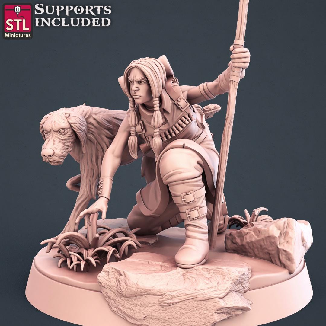 Explorer, Treasure Hunter Camp, NPC Set | Tabletop Scale | D&D TTRPG Miniature | STL Miniatures