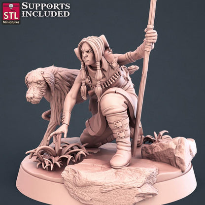 Explorer, Treasure Hunter Camp, NPC Set | Tabletop Scale | D&D TTRPG Miniature | STL Miniatures