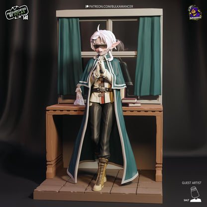 Elven Bodyguard | Resin Garage Kit Sculpture Anime Video Game Fan Art Statue | Bulkamancer Sculpts