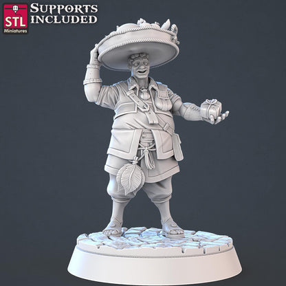 Food Vendors NPC Set | Tabletop Scale | D&D TTRPG Miniature | STL Miniatures