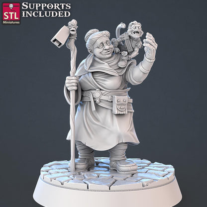 Food Vendors NPC Set | Tabletop Scale | D&D TTRPG Miniature | STL Miniatures