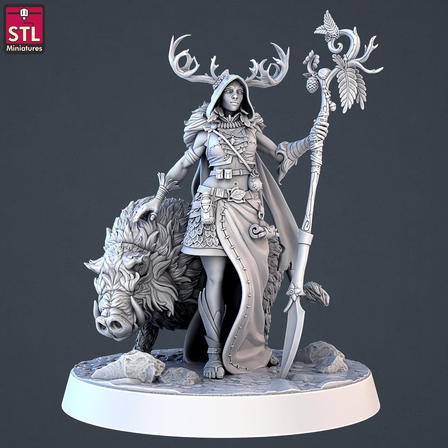 Forest Protectors NPC Set | Tabletop Scale | D&D TTRPG Miniature | STL Miniatures
