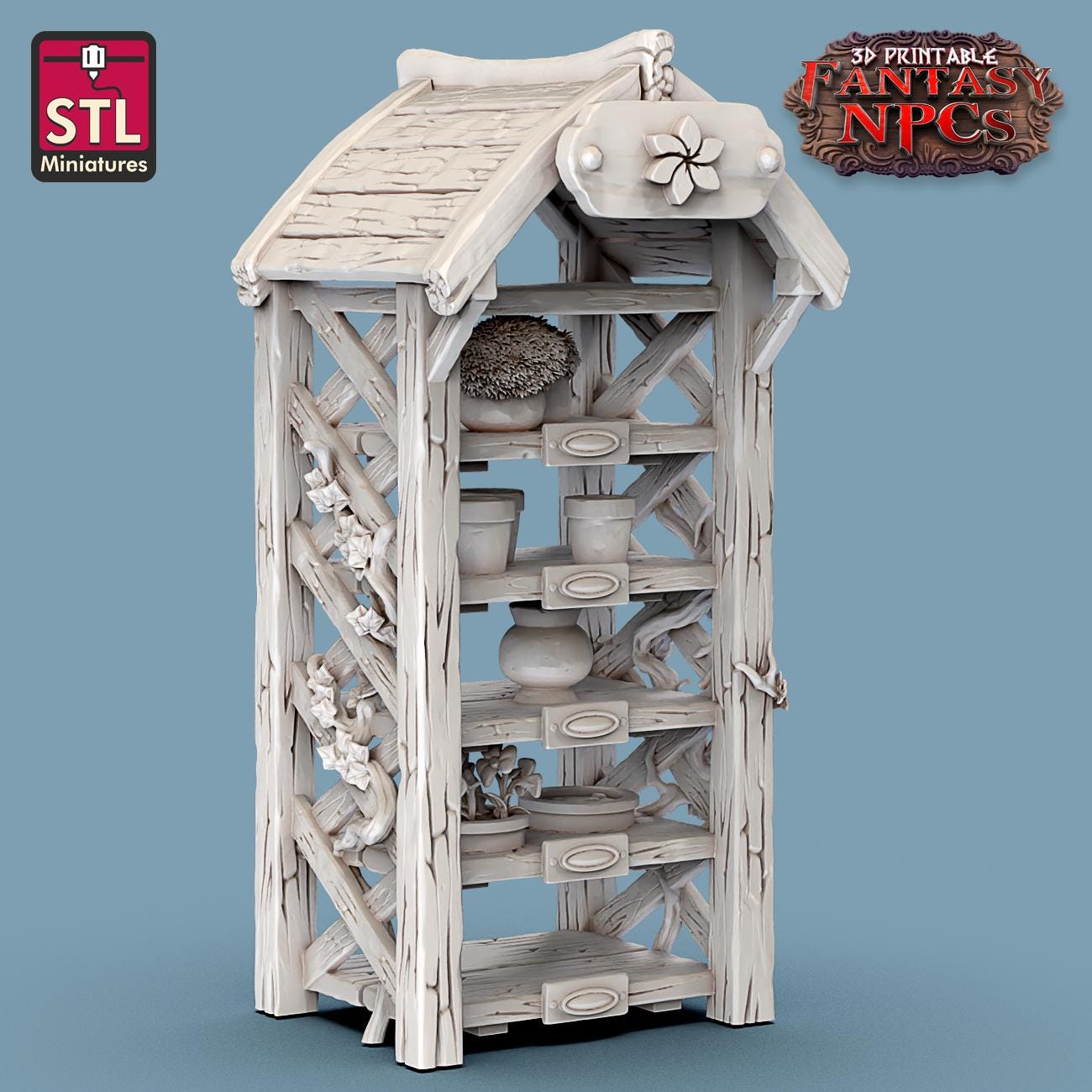 Gardener NPC Set | Tabletop Scale | D&D TTRPG Miniature | STL Miniatures