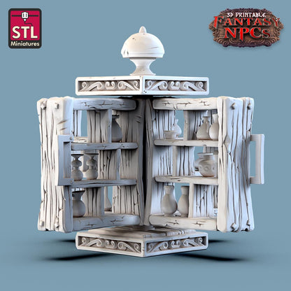 Glassblower NPC Set | Tabletop Scale | D&D TTRPG Miniature | STL Miniatures