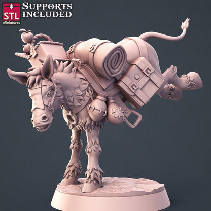 Horse Trainer NPC Set | Tabletop Scale | D&D TTRPG Miniature | STL Miniatures