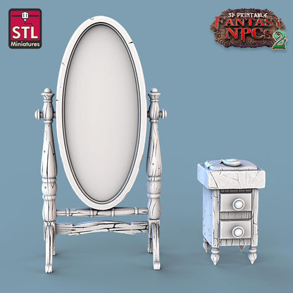 Jewelers NPC Set | Tabletop Scale | D&D TTRPG Miniature | STL Miniatures