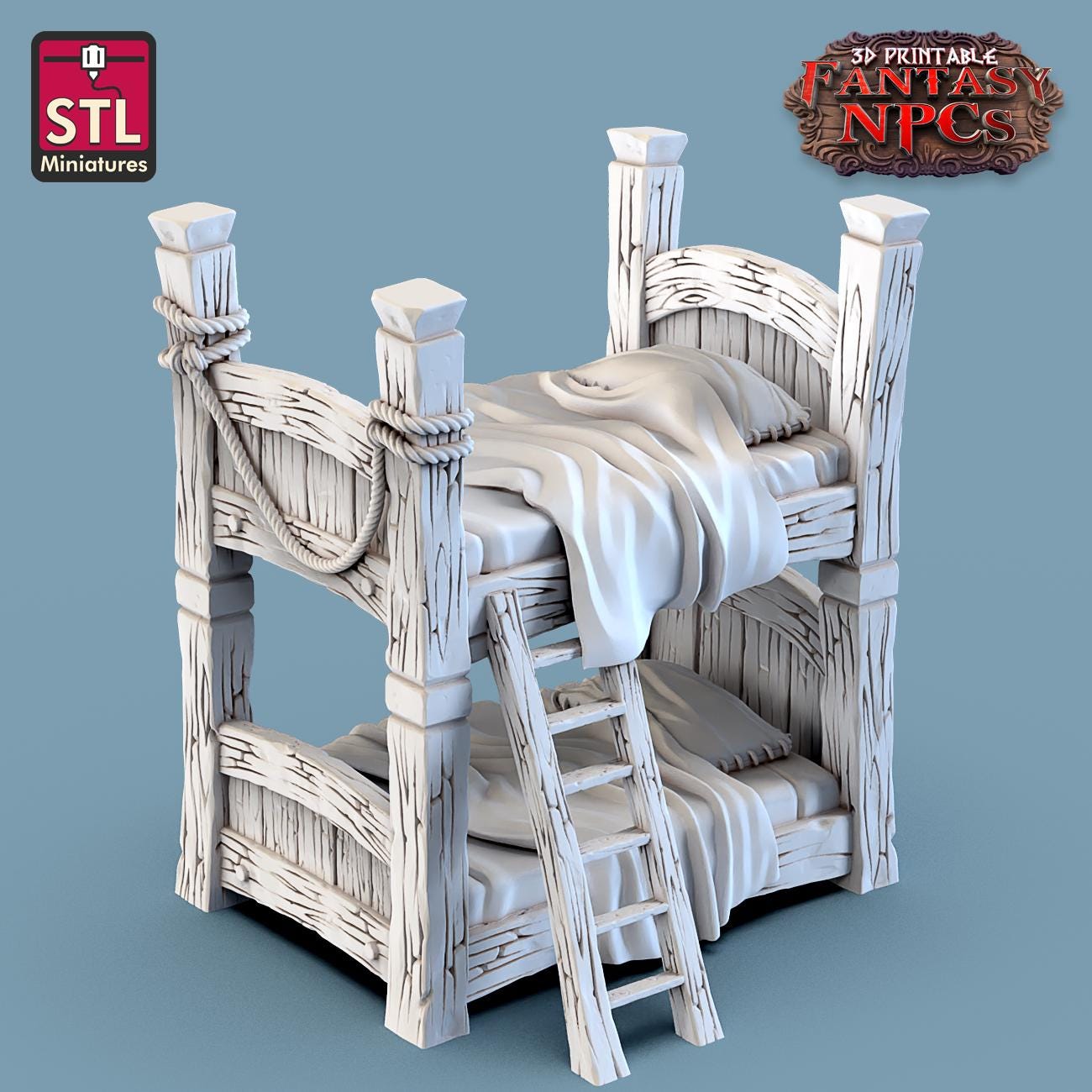 Lighthouse Keeper NPC Set | Tabletop Scale | D&D TTRPG Miniature | STL Miniatures