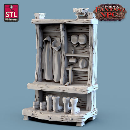 Lighthouse Keeper NPC Set | Tabletop Scale | D&D TTRPG Miniature | STL Miniatures