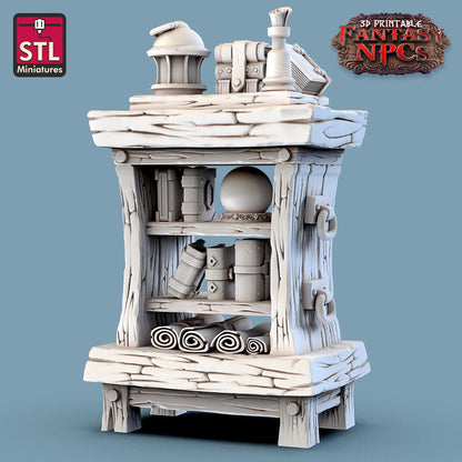 Magic Item Vendor NPC Set | Tabletop Scale | D&D TTRPG Miniature | STL Miniatures