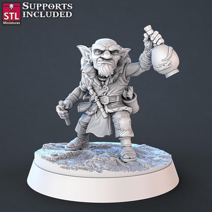 Toxic Vendor Seller NPC Set | Tabletop Scale | D&D TTRPG Miniature | STL Miniatures