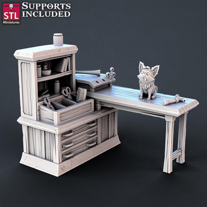 Veterinarian NPC Set | Tabletop Scale | D&D TTRPG Miniature | STL Miniatures