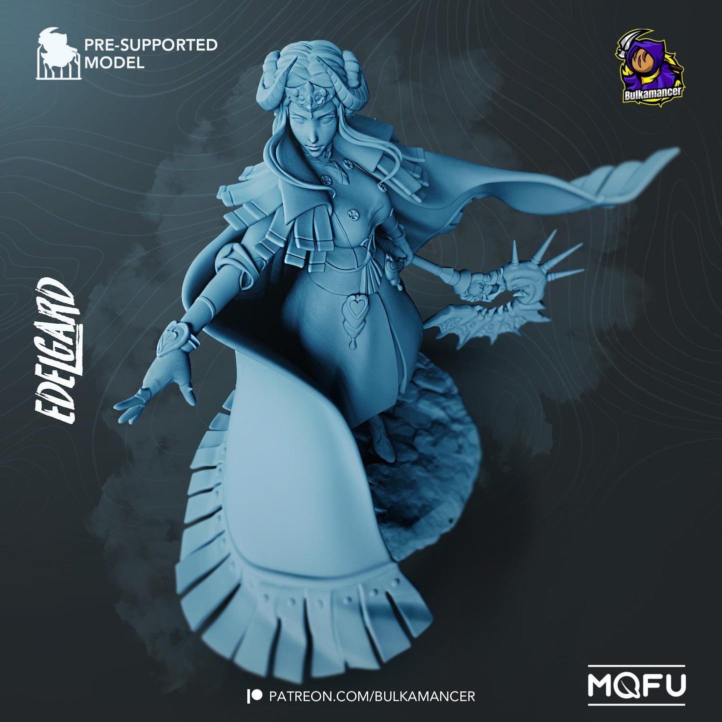 Fiery Empress | Resin Garage Kit Sculpture Anime Video Game Fan Art Statue | Bulkamancer Sculpts