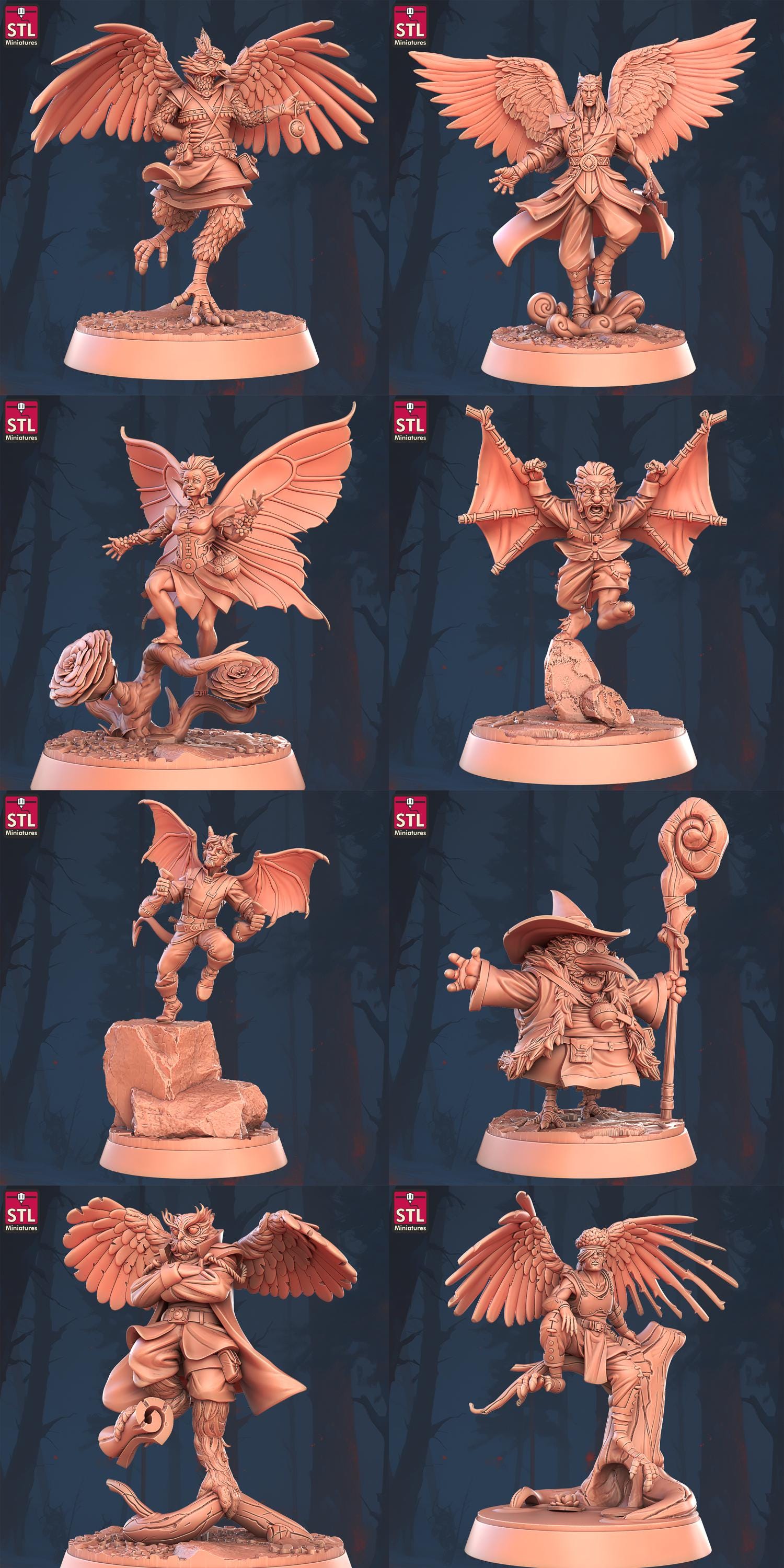 Floating Islands Build Your Own Set | Tabletop Scale | D&D TTRPG Miniature | STL Miniatures