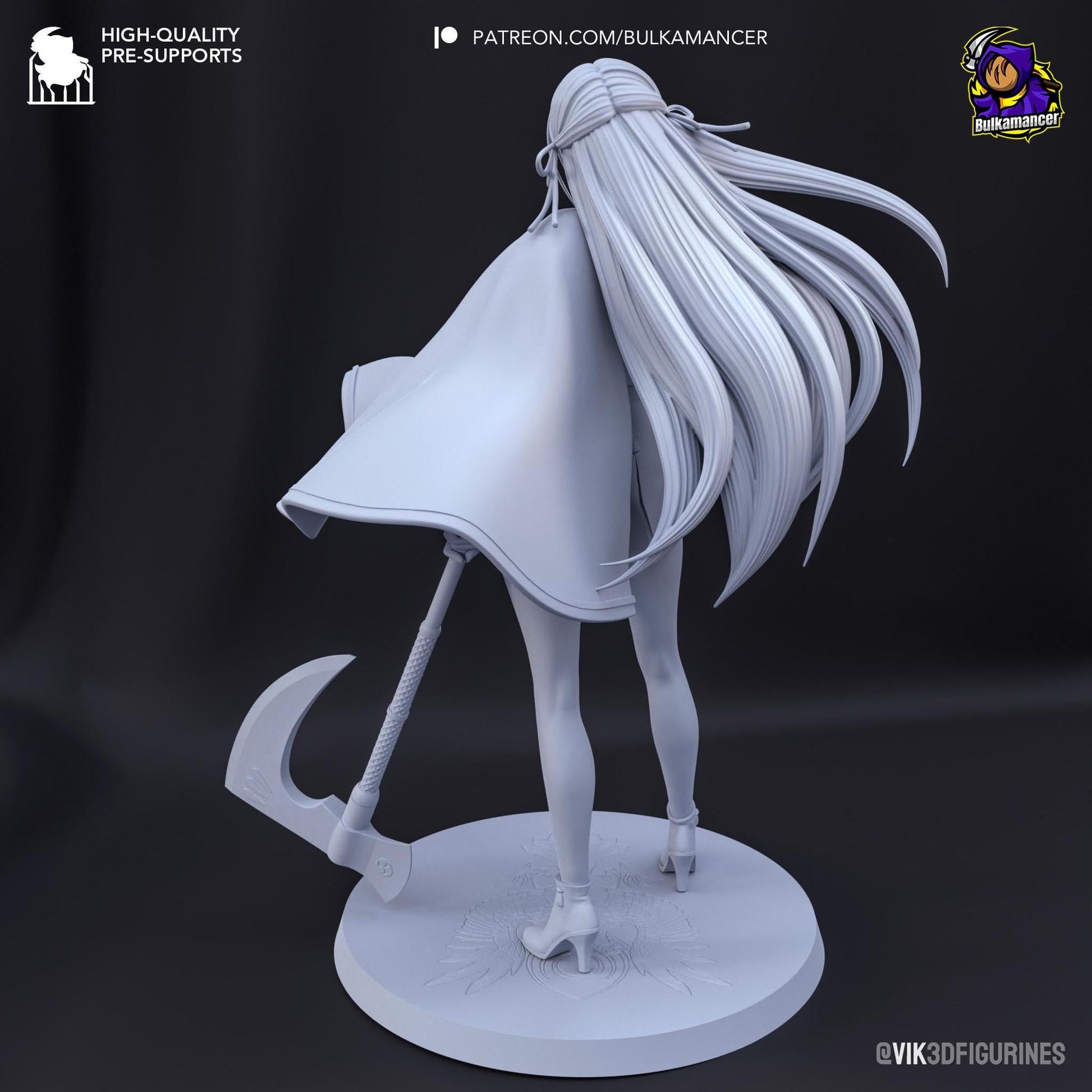 Fiery Student | Resin Garage Kit Sculpture Anime Video Game Fan Art Statue | Bulkamancer Sculpts