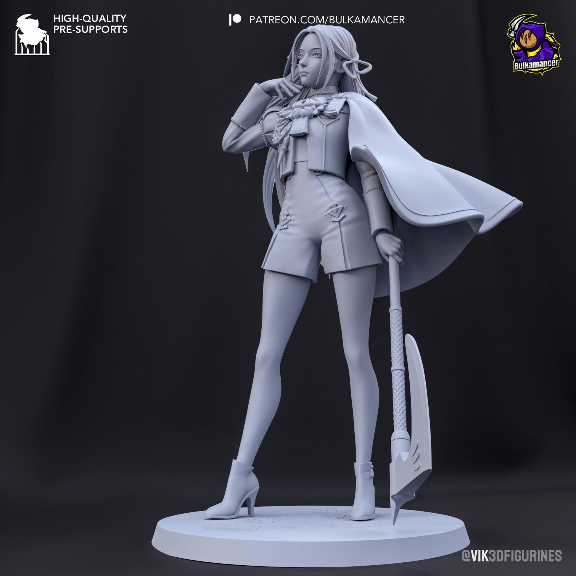 Fiery Student | Resin Garage Kit Sculpture Anime Video Game Fan Art Statue | Bulkamancer Sculpts
