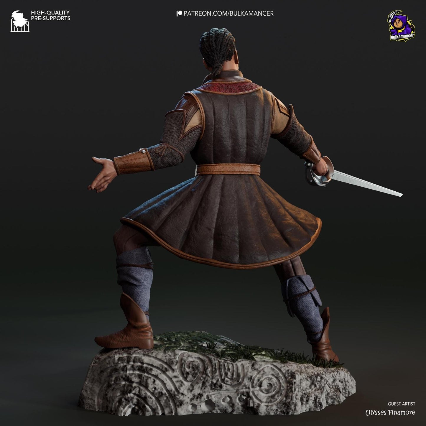 Frontier Warlock | Resin Garage Kit Sculpture Anime Video Game Fan Art Statue | Bulkamancer Sculpts