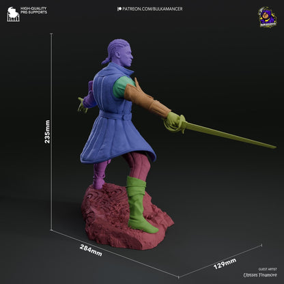 Frontier Warlock | Resin Garage Kit Sculpture Anime Video Game Fan Art Statue | Bulkamancer Sculpts