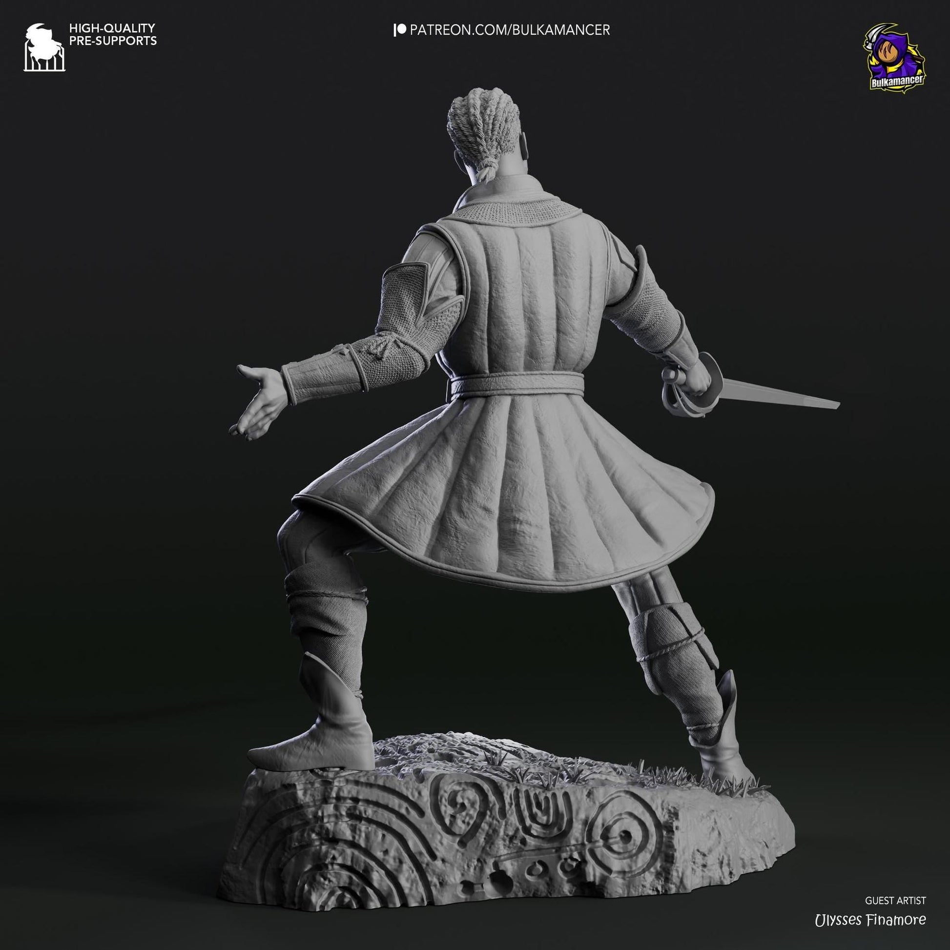 Frontier Warlock | Resin Garage Kit Sculpture Anime Video Game Fan Art Statue | Bulkamancer Sculpts