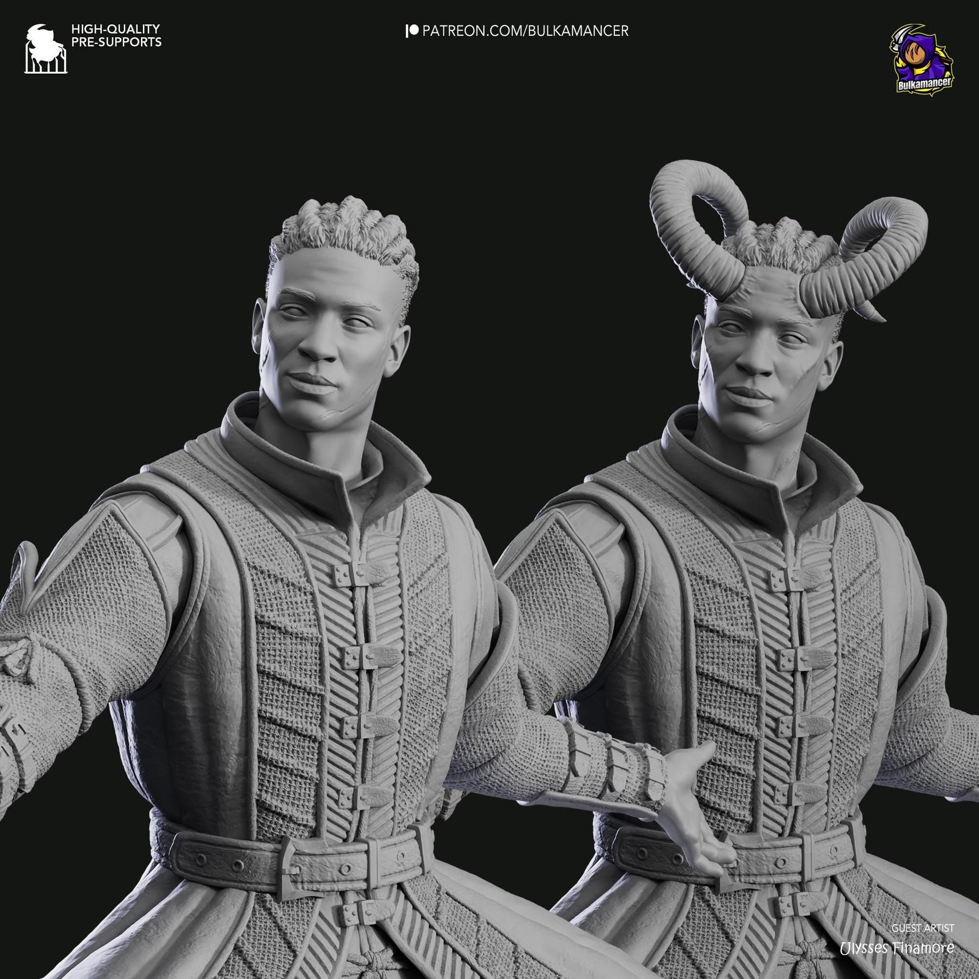 Frontier Warlock | Resin Garage Kit Sculpture Anime Video Game Fan Art Statue | Bulkamancer Sculpts