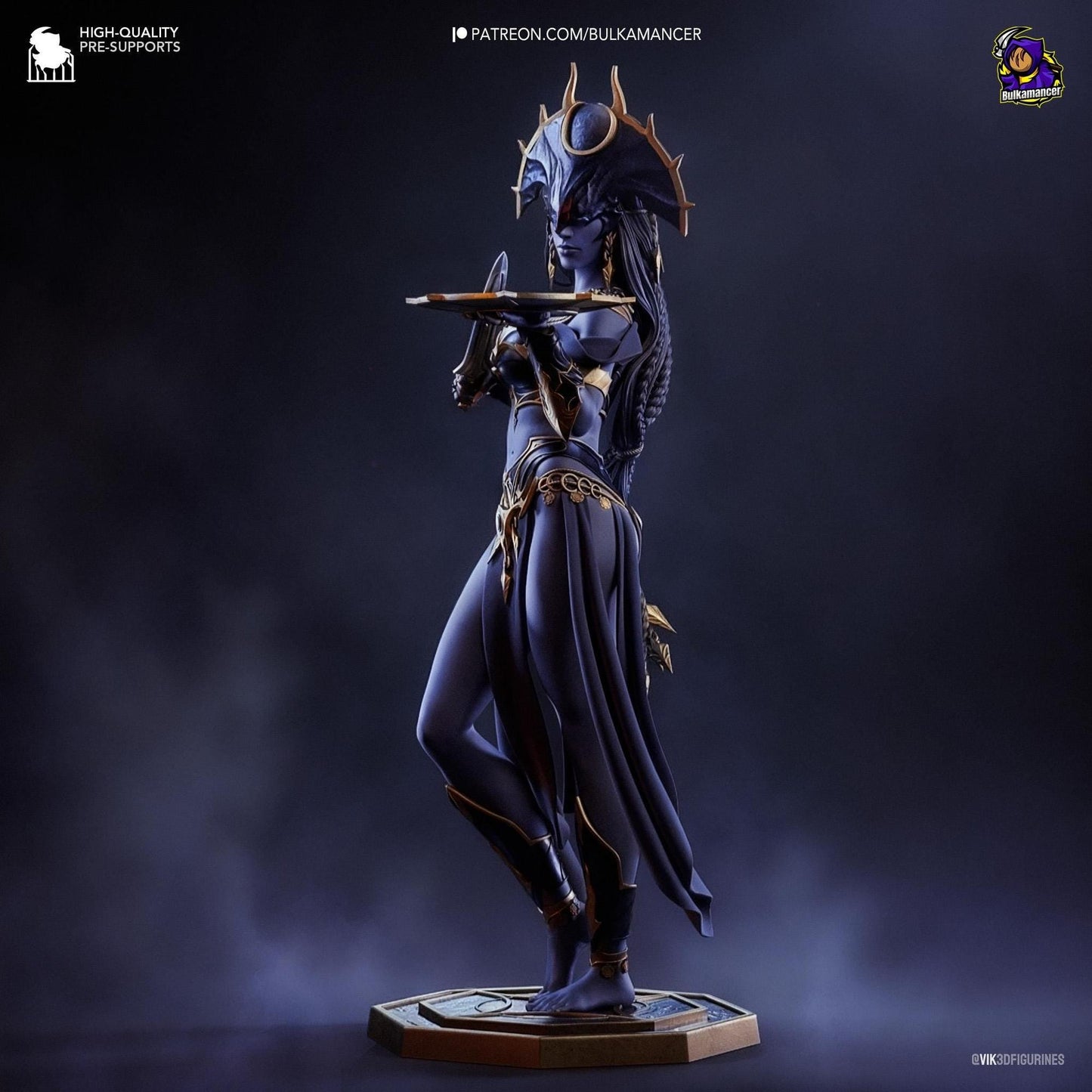 Goddess of Darkness | Resin Garage Kit Sculpture Anime Video Game Fan Art Statue | Bulkamancer Sculpts