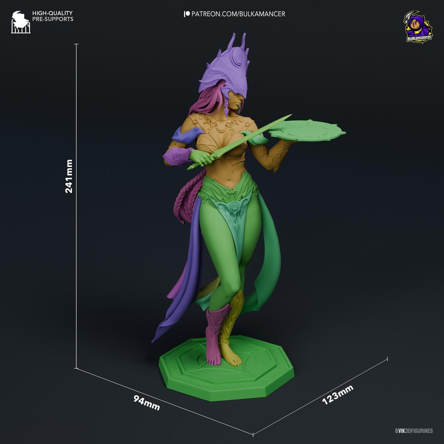Goddess of Darkness | Resin Garage Kit Sculpture Anime Video Game Fan Art Statue | Bulkamancer Sculpts