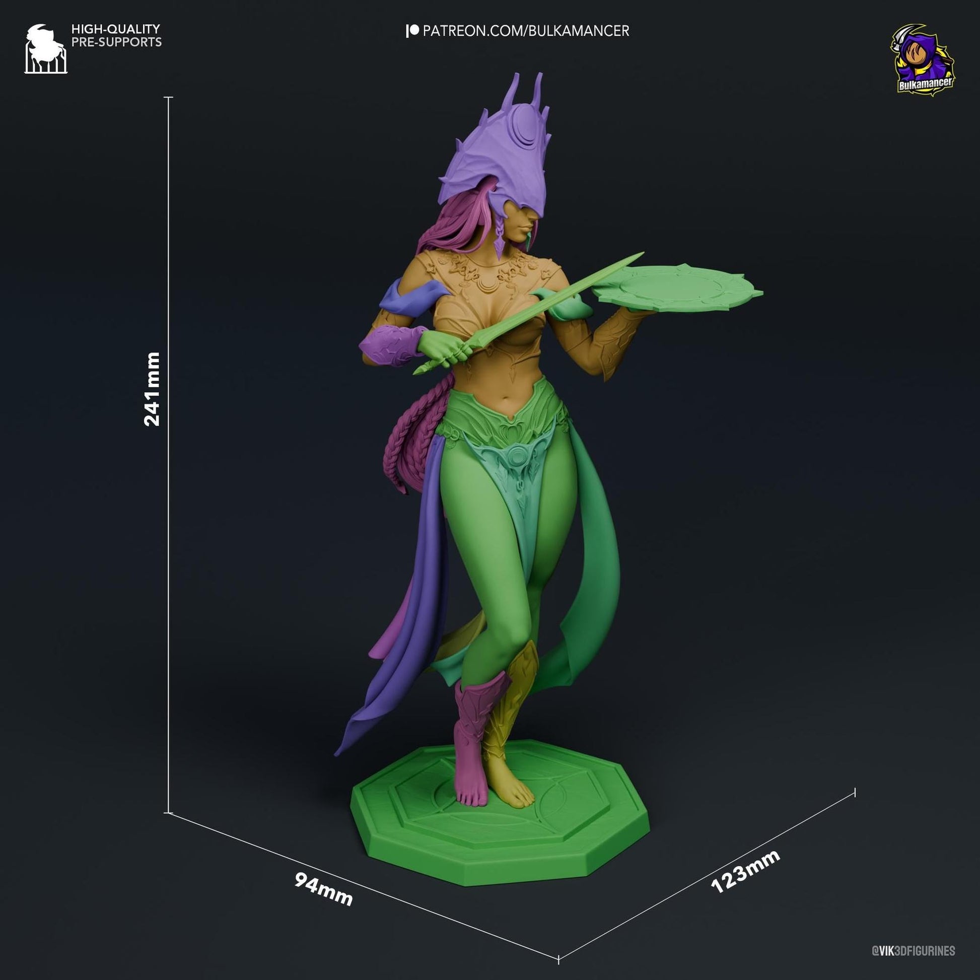 Goddess of Darkness | Resin Garage Kit Sculpture Anime Video Game Fan Art Statue | Bulkamancer Sculpts