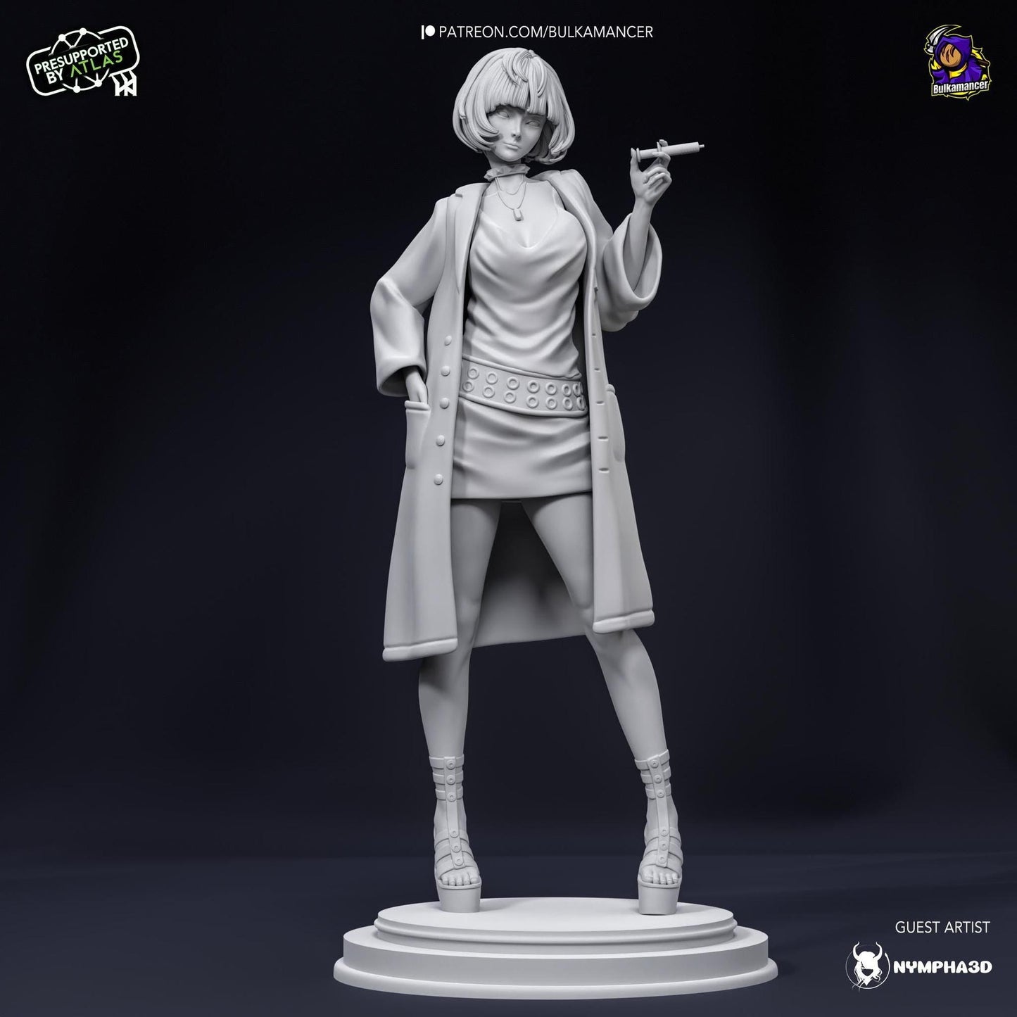 Goth Doctor | Resin Garage Kit Sculpture Anime Video Game Fan Art Statue | Bulkamancer Sculpts