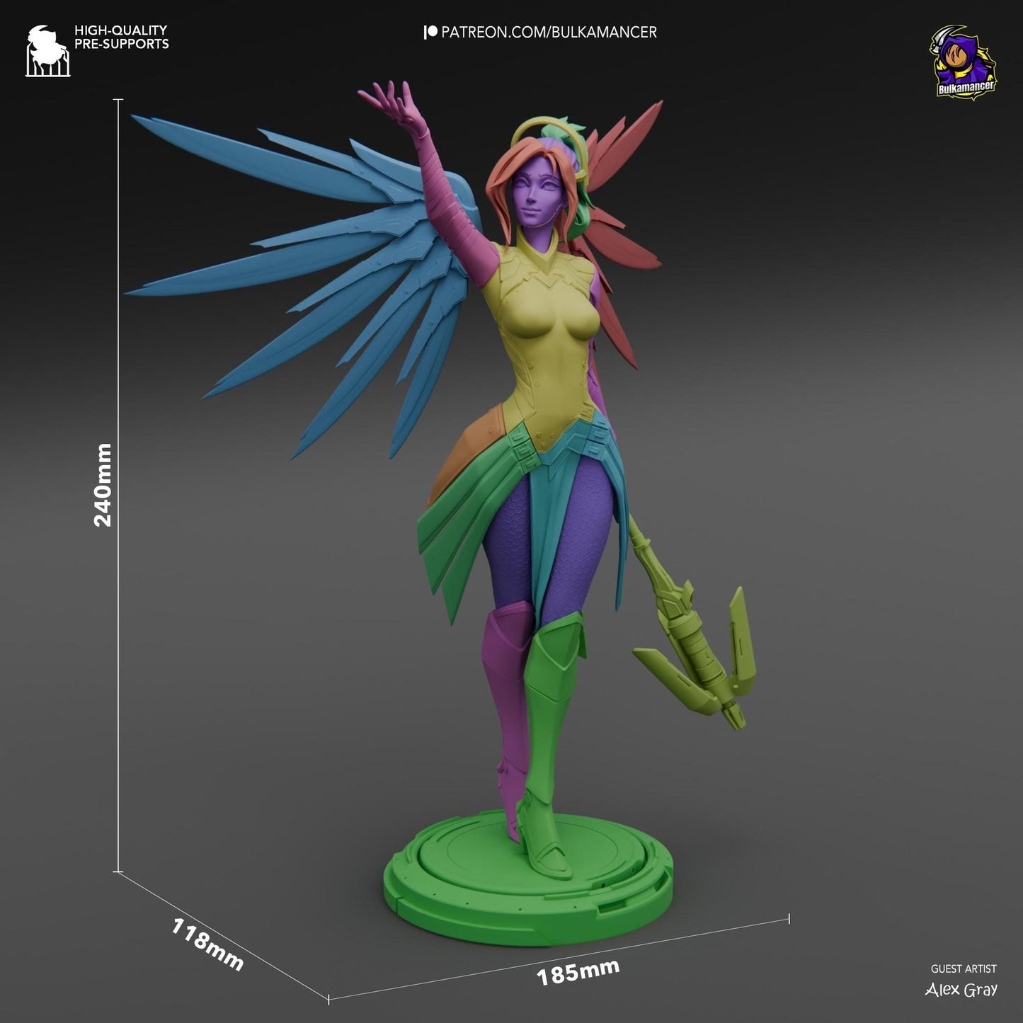 Guardian Angel | Resin Garage Kit Sculpture Anime Video Game Fan Art Statue | Bulkamancer Sculpts