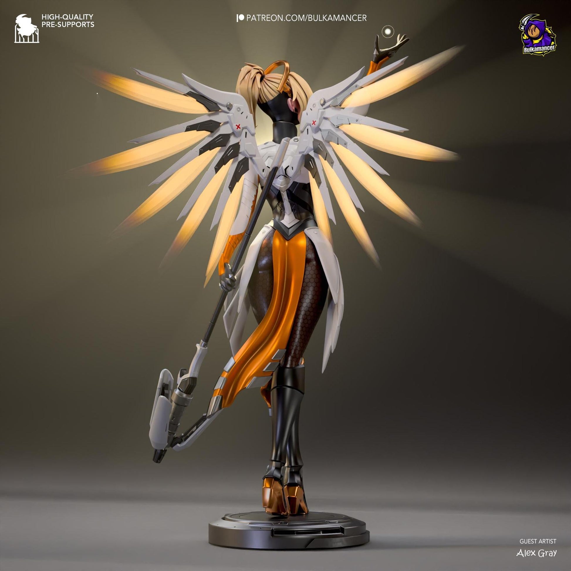 Guardian Angel | Resin Garage Kit Sculpture Anime Video Game Fan Art Statue | Bulkamancer Sculpts