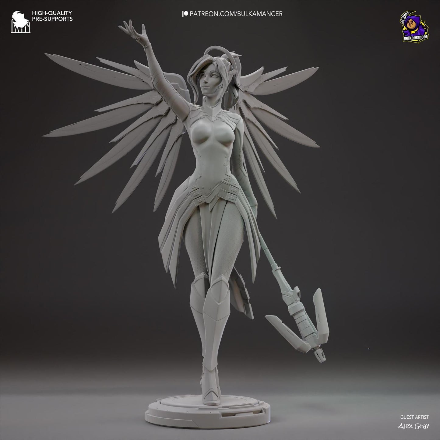 Guardian Angel | Resin Garage Kit Sculpture Anime Video Game Fan Art Statue | Bulkamancer Sculpts