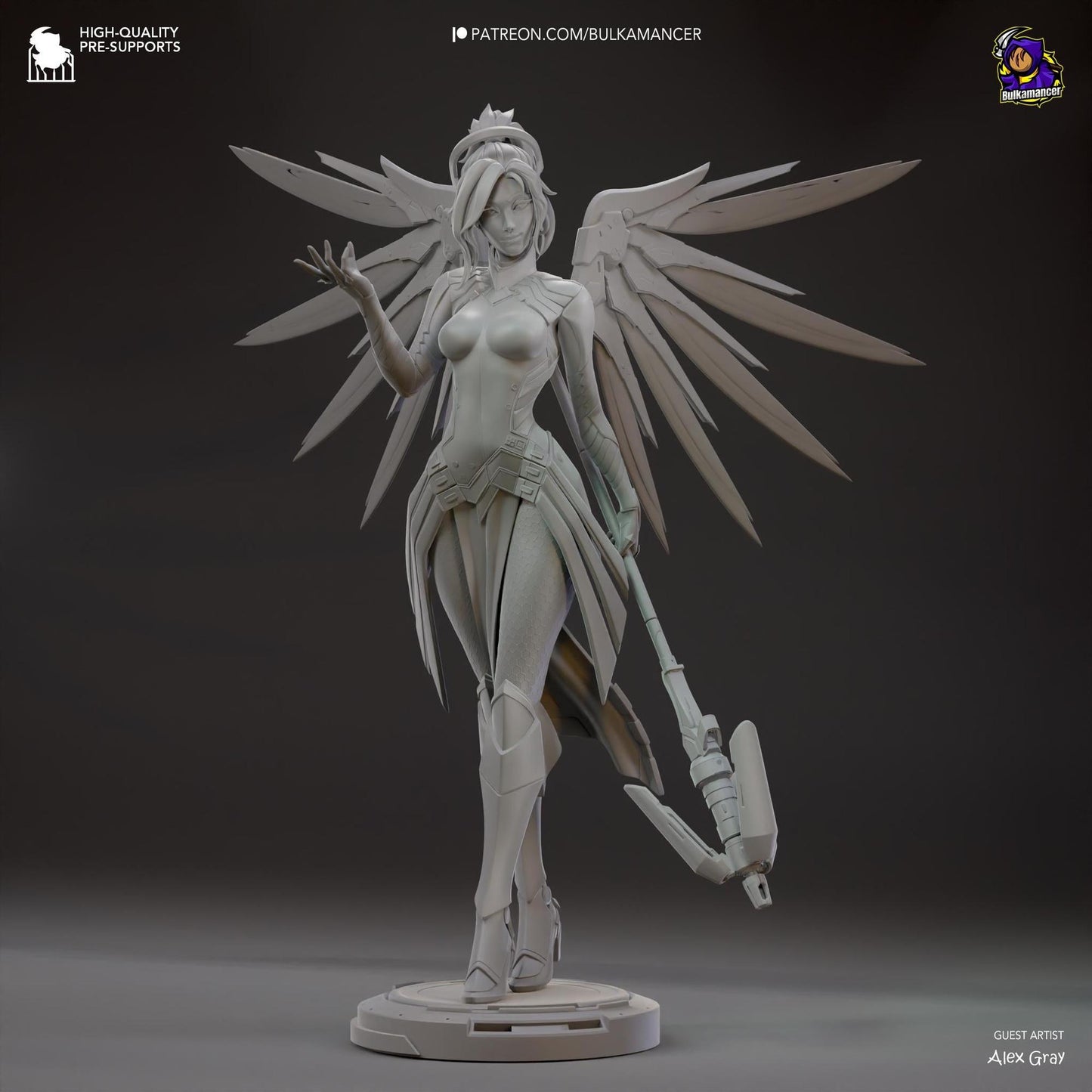 Guardian Angel | Resin Garage Kit Sculpture Anime Video Game Fan Art Statue | Bulkamancer Sculpts
