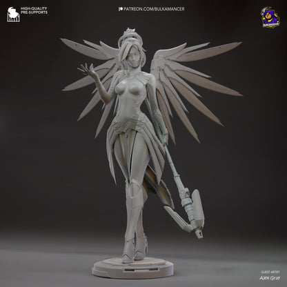 Guardian Angel | Resin Garage Kit Sculpture Anime Video Game Fan Art Statue | Bulkamancer Sculpts