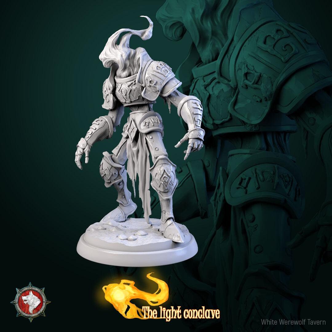 Elemental Armors | TABLETOP SCALE | TTRPG Miniature | White Werewolf Tavern