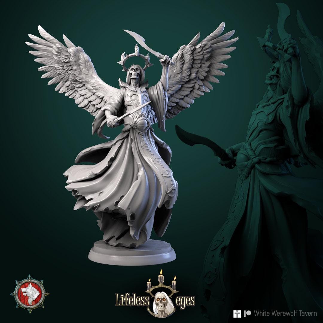 Necromancer Casters | TABLETOP SCALE | TTRPG D&D Miniature | White Werewolf Tavern