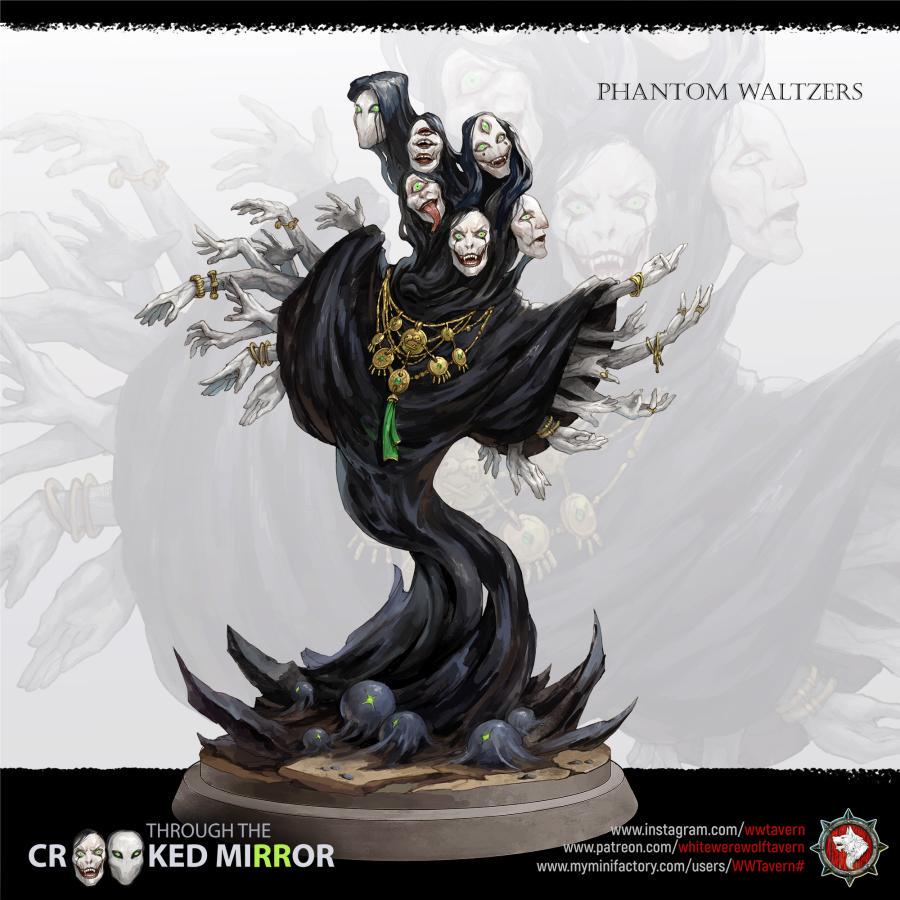 Phantom Waltzers | TABLETOP SCALE | TTRPG D&D Miniature | White Werewolf Tavern