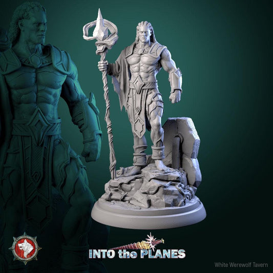 Rag the Earth Genasi | D&D TTRPG Miniature | White Werewolf Tavern