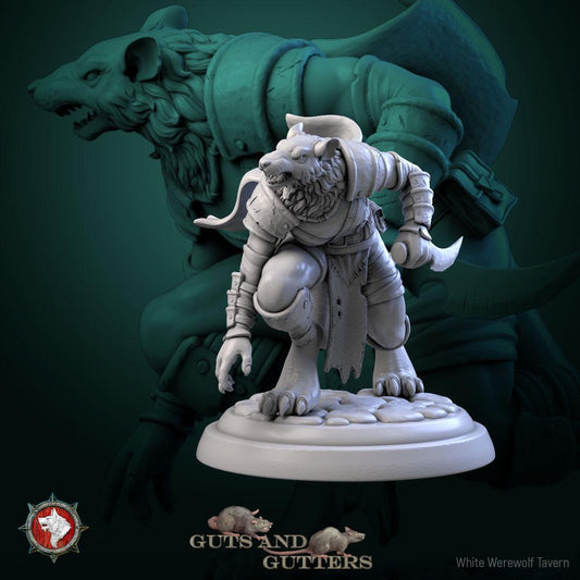 Rat Female Assassins | TABLETOP SCALE | TTRPG D&D Miniature | White Werewolf Tavern