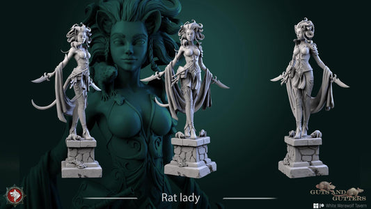 Rat Lady | D&D TTRPG Miniature | White Werewolf Tavern