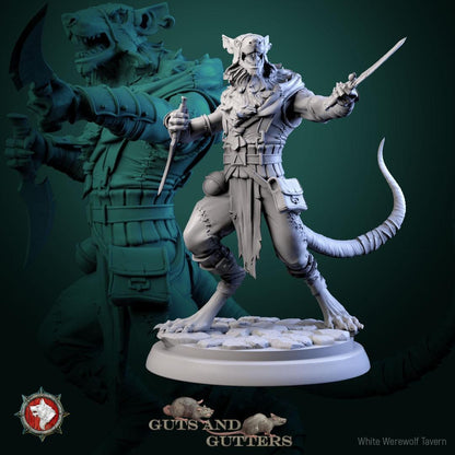 Rogue Rats | TABLETOP SCALE | TTRPG D&D Miniature | White Werewolf Tavern