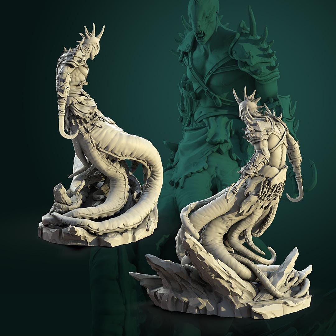 Sea Monster | D&D TTRPG Miniature | White Werewolf Tavern