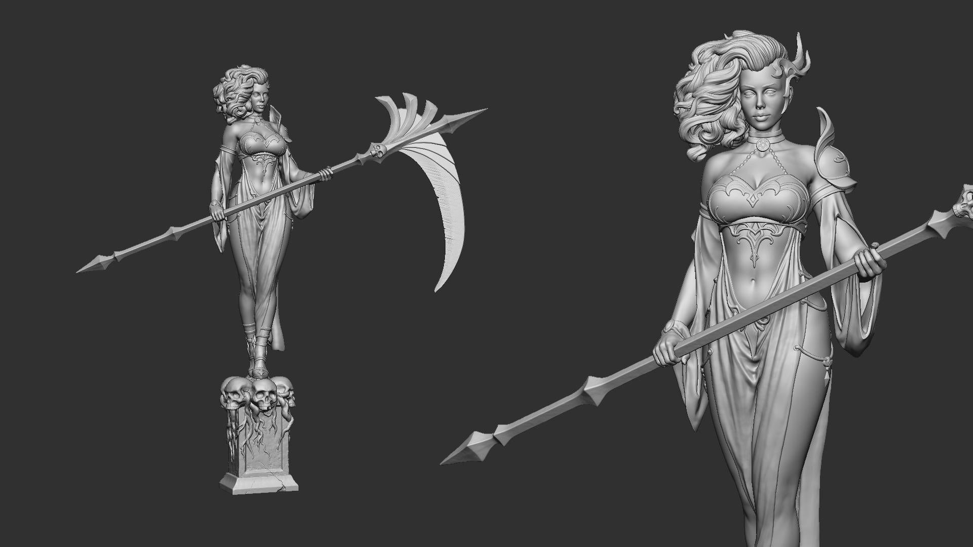 Semenriel, Dark Reaper | D&D TTRPG Miniature | White Werewolf Tavern