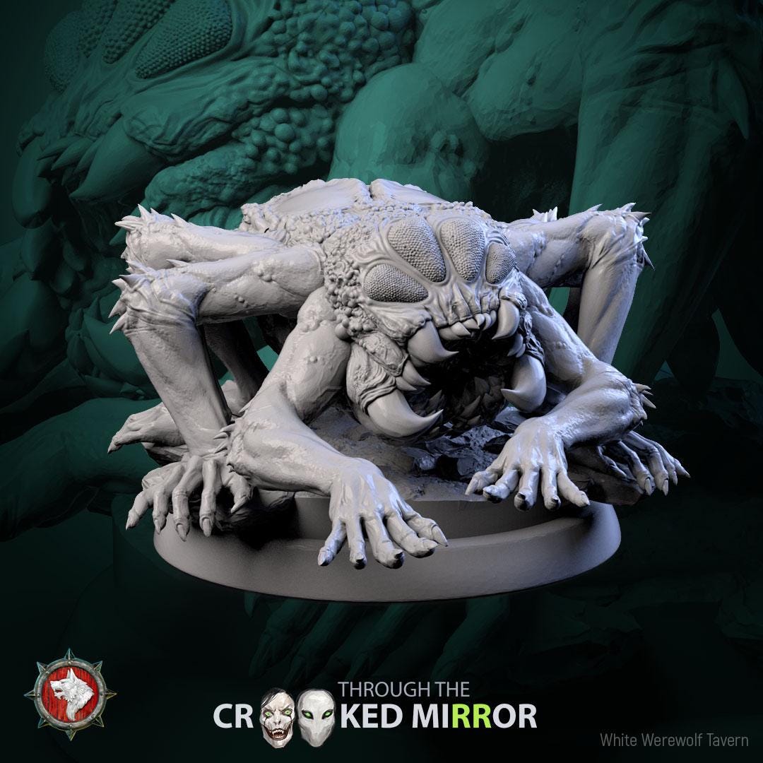 Skittering Shadows | TABLETOP SCALE | D&D TTRPG Miniature | White Werewolf Tavern