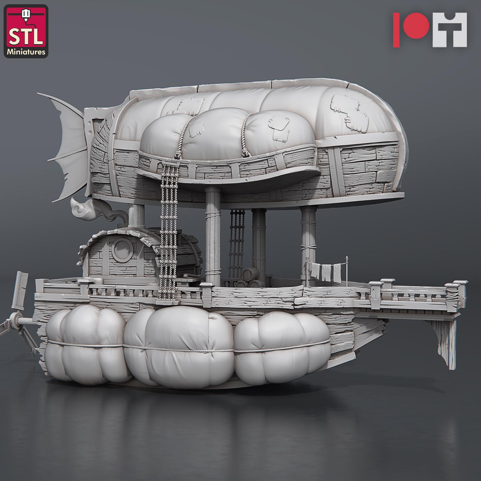 Airship Crew NPC Set | Tabletop Scale | D&D TTRPG Miniature | STL Miniatures
