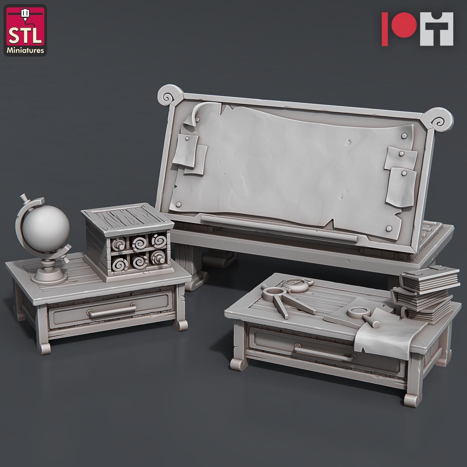 Airship Crew NPC Set | Tabletop Scale | D&D TTRPG Miniature | STL Miniatures